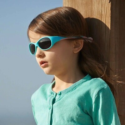 Real Shades Explorer Flexible Frame Sunglasses For Kids 4+ - Navy/Orange