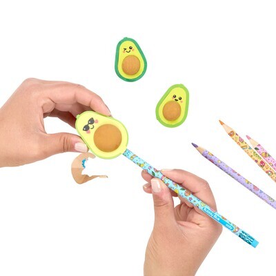 Avacado Love Erasers &amp; Sharpener (Set of 3)