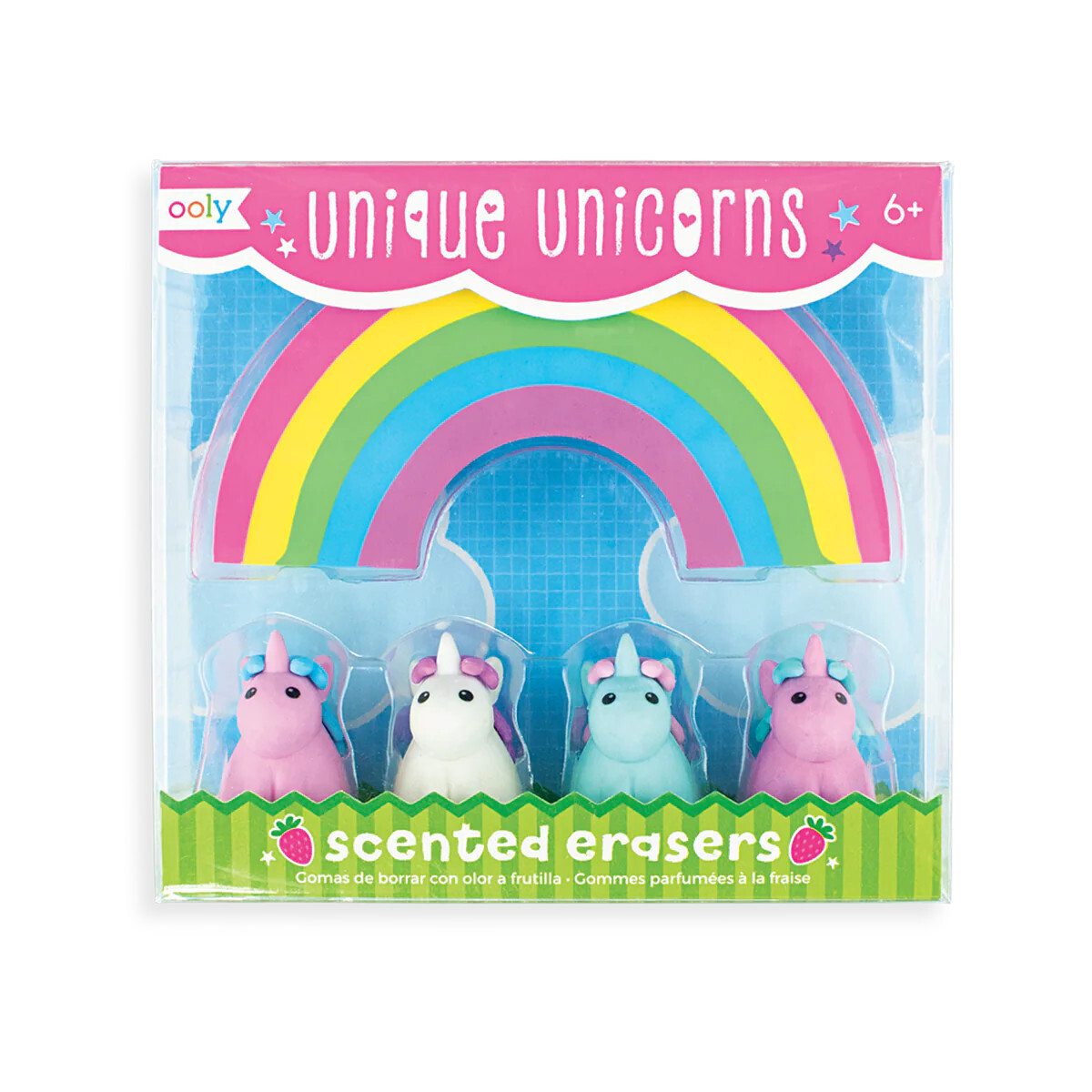 Unique Unicorns Scented Erasers (Set of 5)