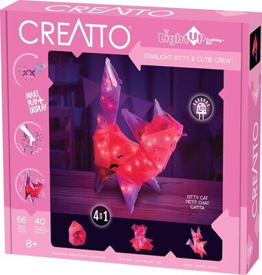 Thames &amp; Kosmos Creatto Starlight Kitty &amp; Cutie Crew - Light-Up 3D Puzzle Kit