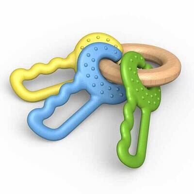 Begin Again Green Keys Clutching &amp; Teething Toy