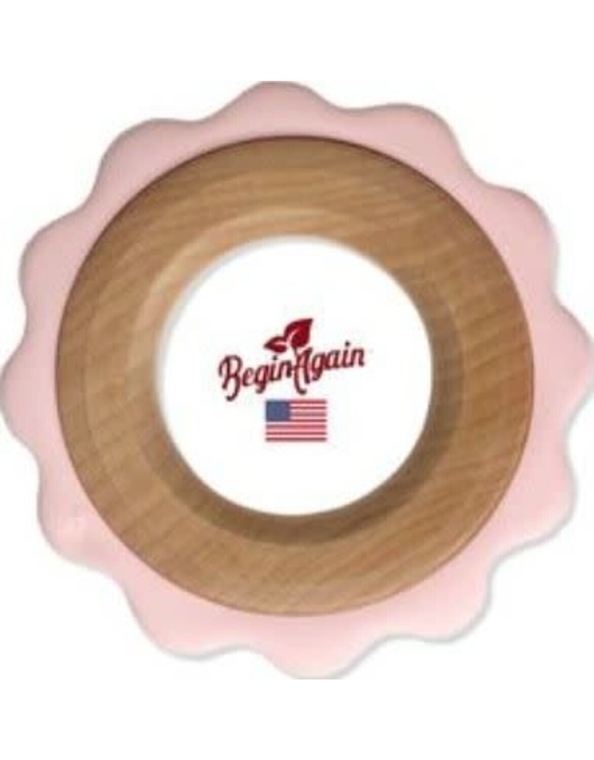 Begin Again Green Ring Teether - Pink