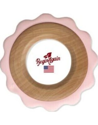 Begin Again Green Ring Teether - Pink
