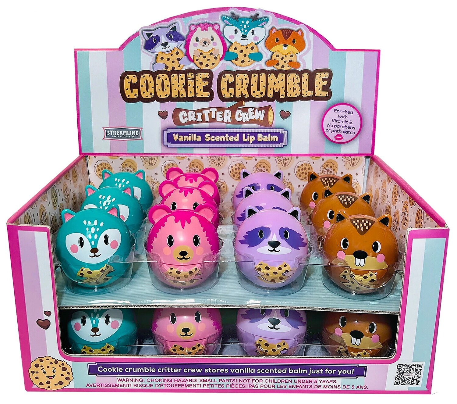 Streamline Cookie Crumble Critters Lip Balm
