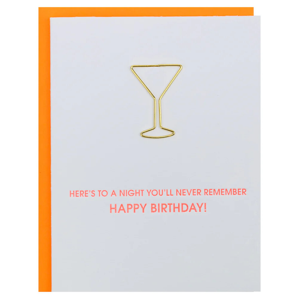Night You'll Never Remember Letterpresss Card