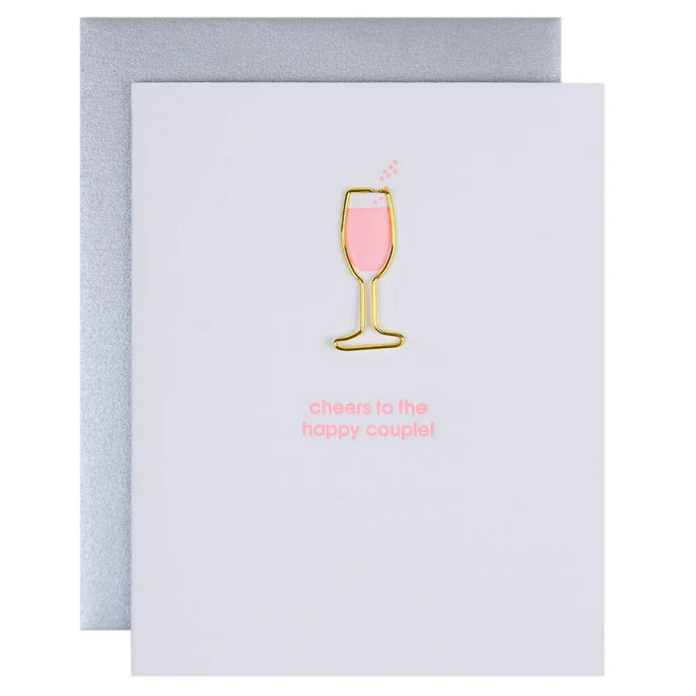 Cheers to the Happy Couple Letterpresss Card
