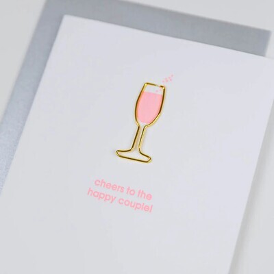 Cheers to the Happy Couple Letterpresss Card