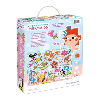 Banana Panda Magical Jumbo Puzzle Mermaids Floor Puzzle (4+)