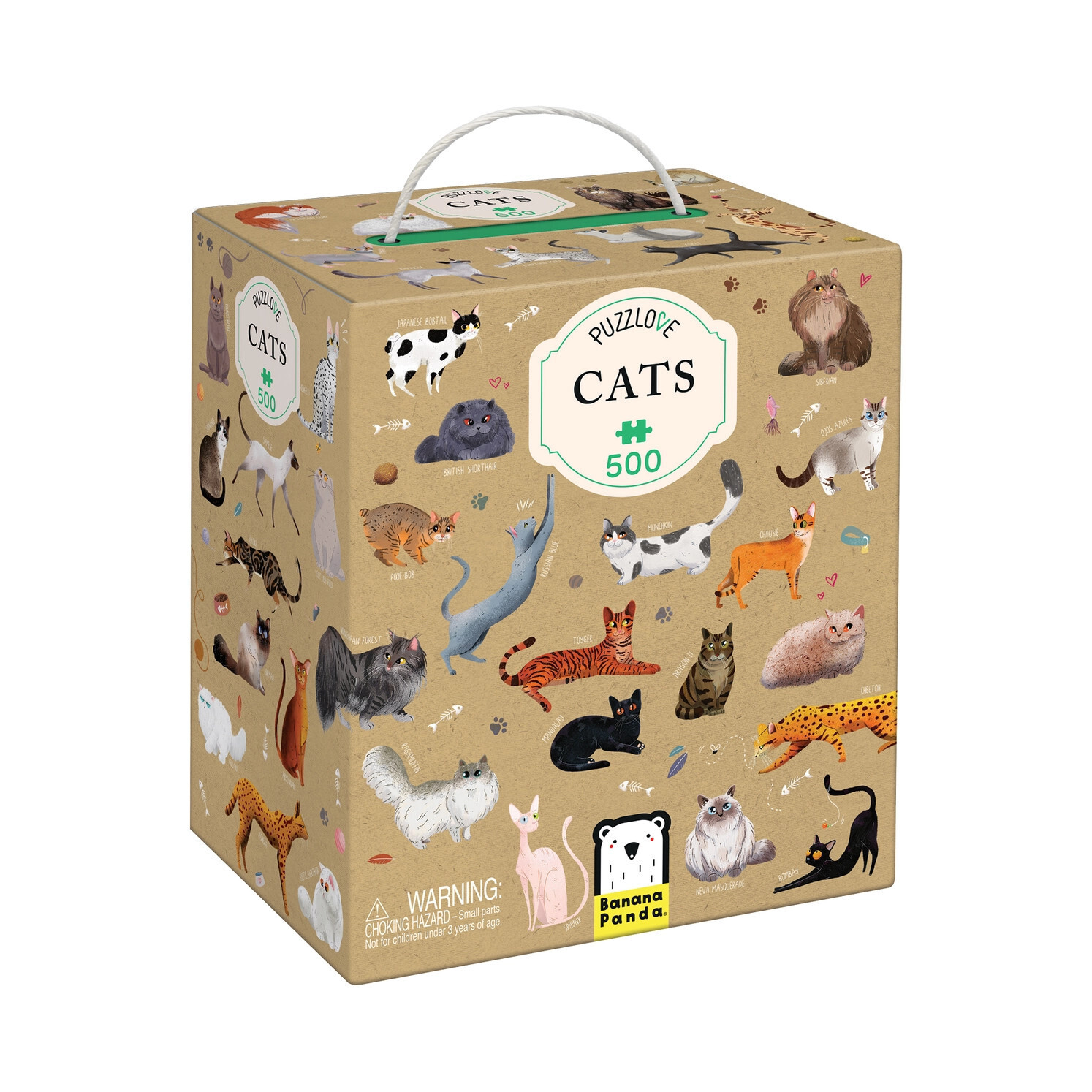 Banana Panda Puzzlove Cats Puzzle - 500pc (9+)