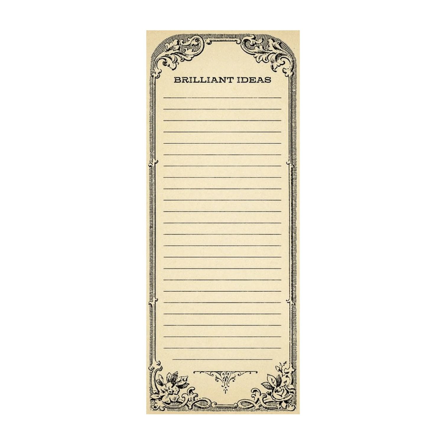 Brilliant Ideas Skinny Notepad (4"x10")