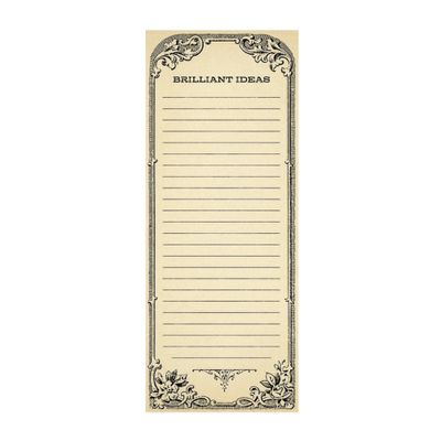 Brilliant Ideas Skinny Notepad (4"x10")