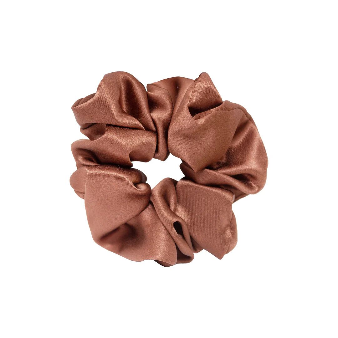 Emi Jay Sweet Dreams Silk Scrunchie in Cinnamon