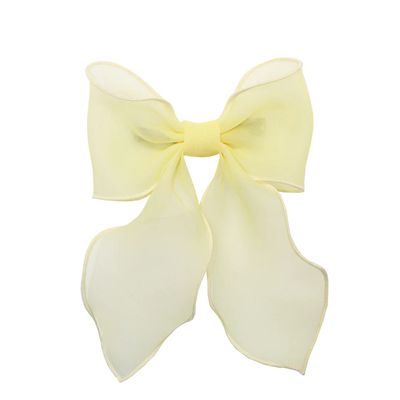 Emi Jay Bow Barrette in Pale Yellow