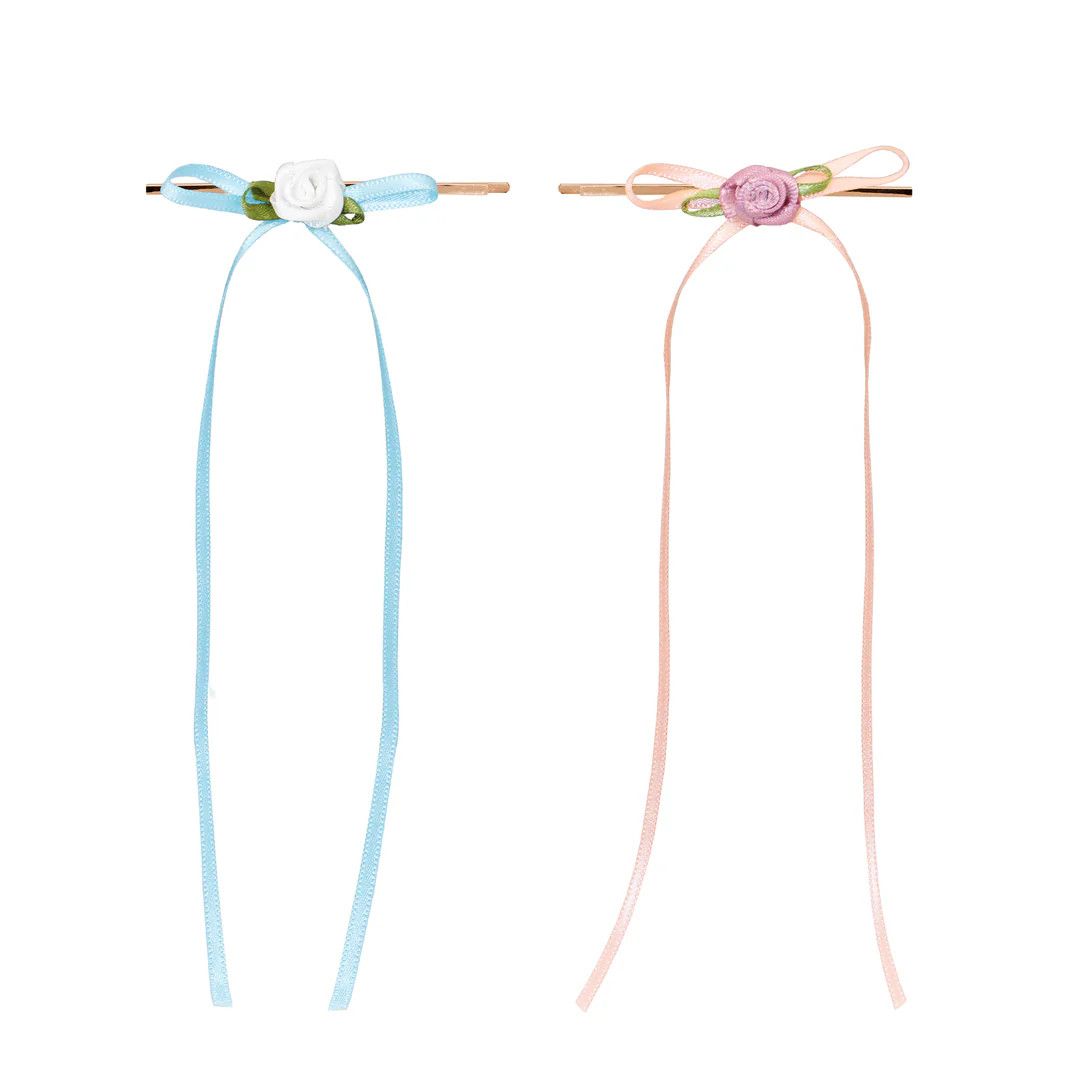 Emi Jay Barrette Set of 2 in Baby Rosette