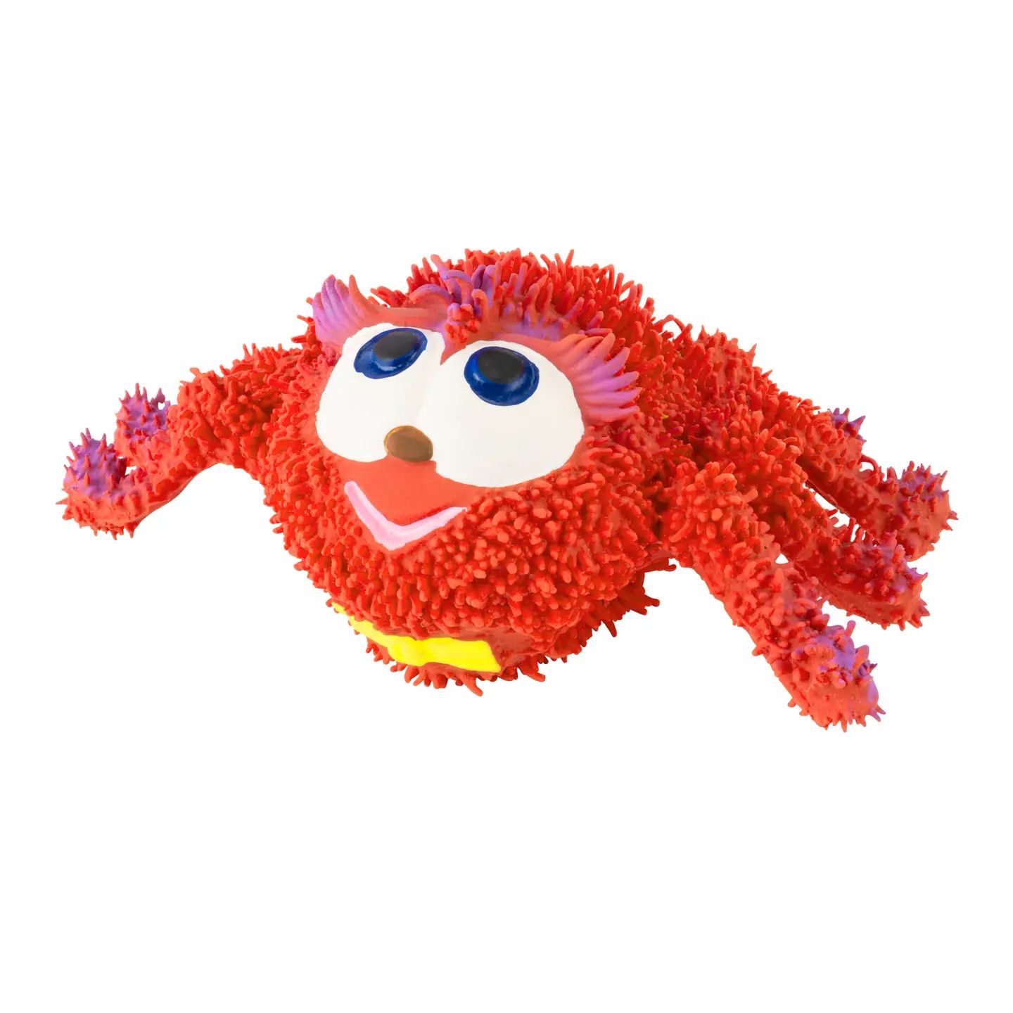 Squeaky Spider Rubber Dog Toys-Red