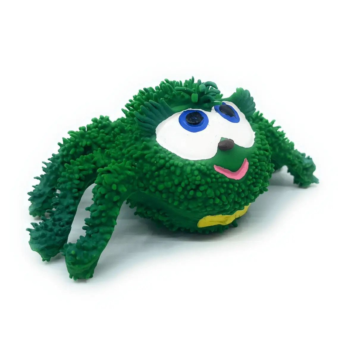 Squeaky Spider Rubber Dog Toys -green