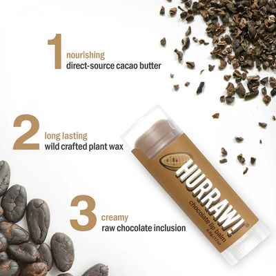 Hurraw! Lip Balm in Chocolate