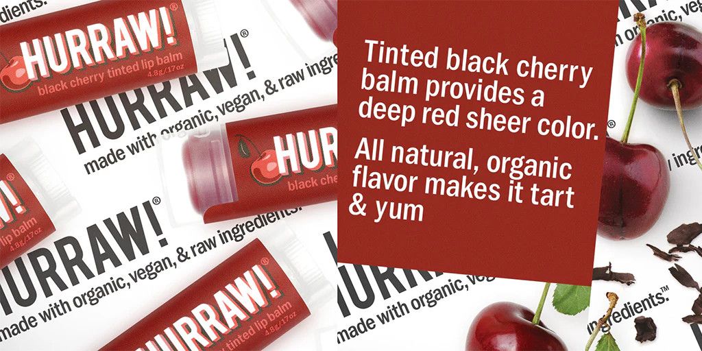 Hurraw! Lip Balm in Black Cherry