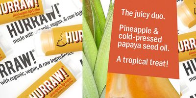 Hurraw! Lip Balm in Pineapple with Papaya