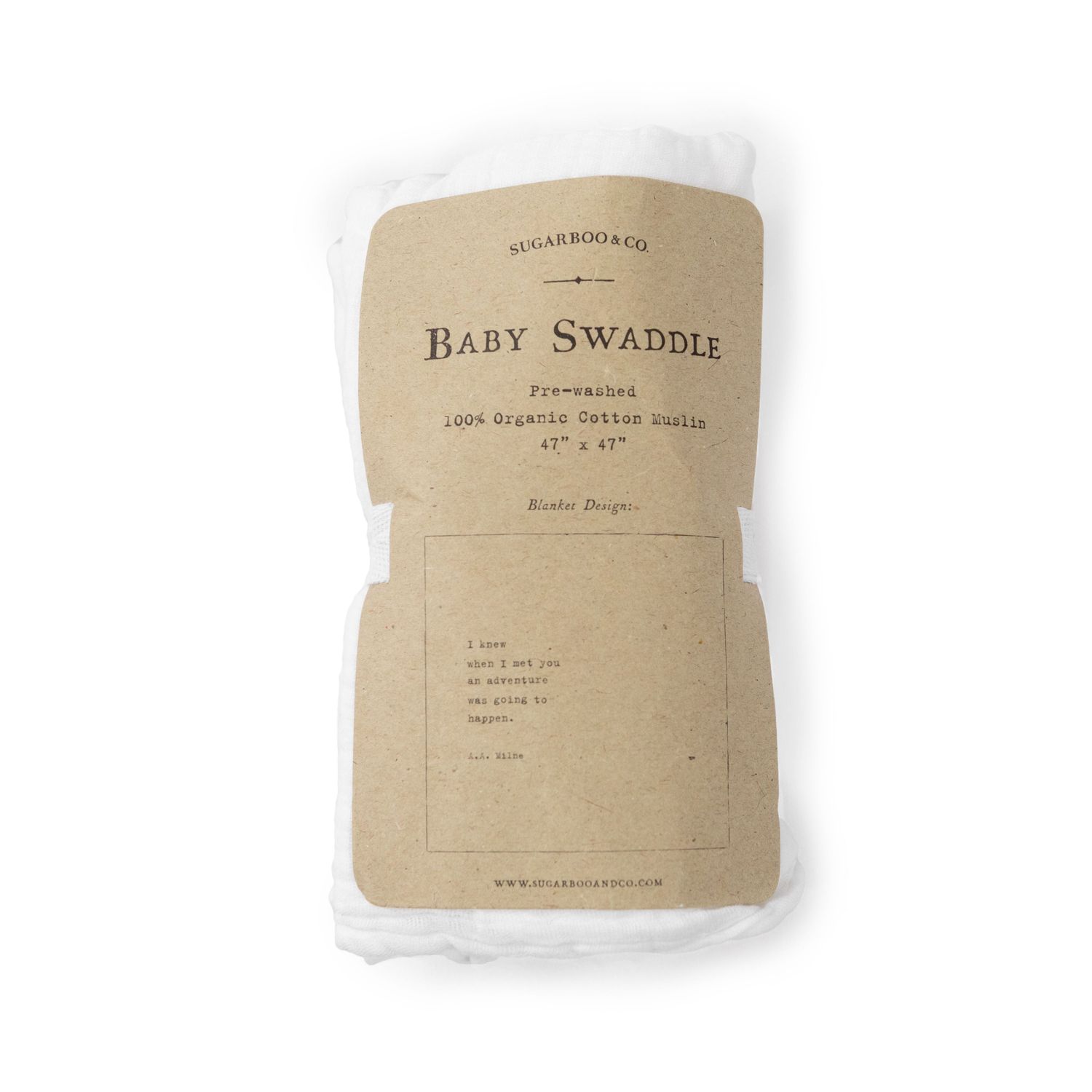 I Knew When I Met You (A.A. Milne) Swaddle Blanket