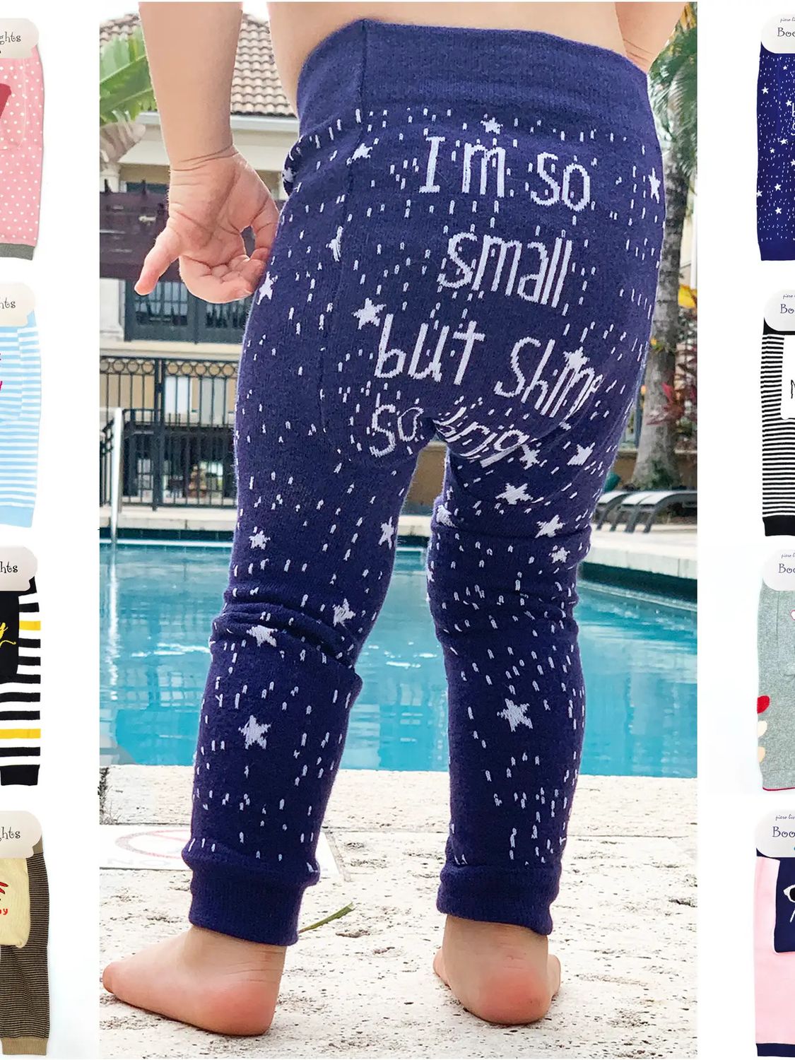 Liventi Baby Expression Legging Tights-I'm So Small, But Shine So Bright-12-24 months