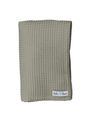 Beba Bean Waffle Weave Blanket Grey