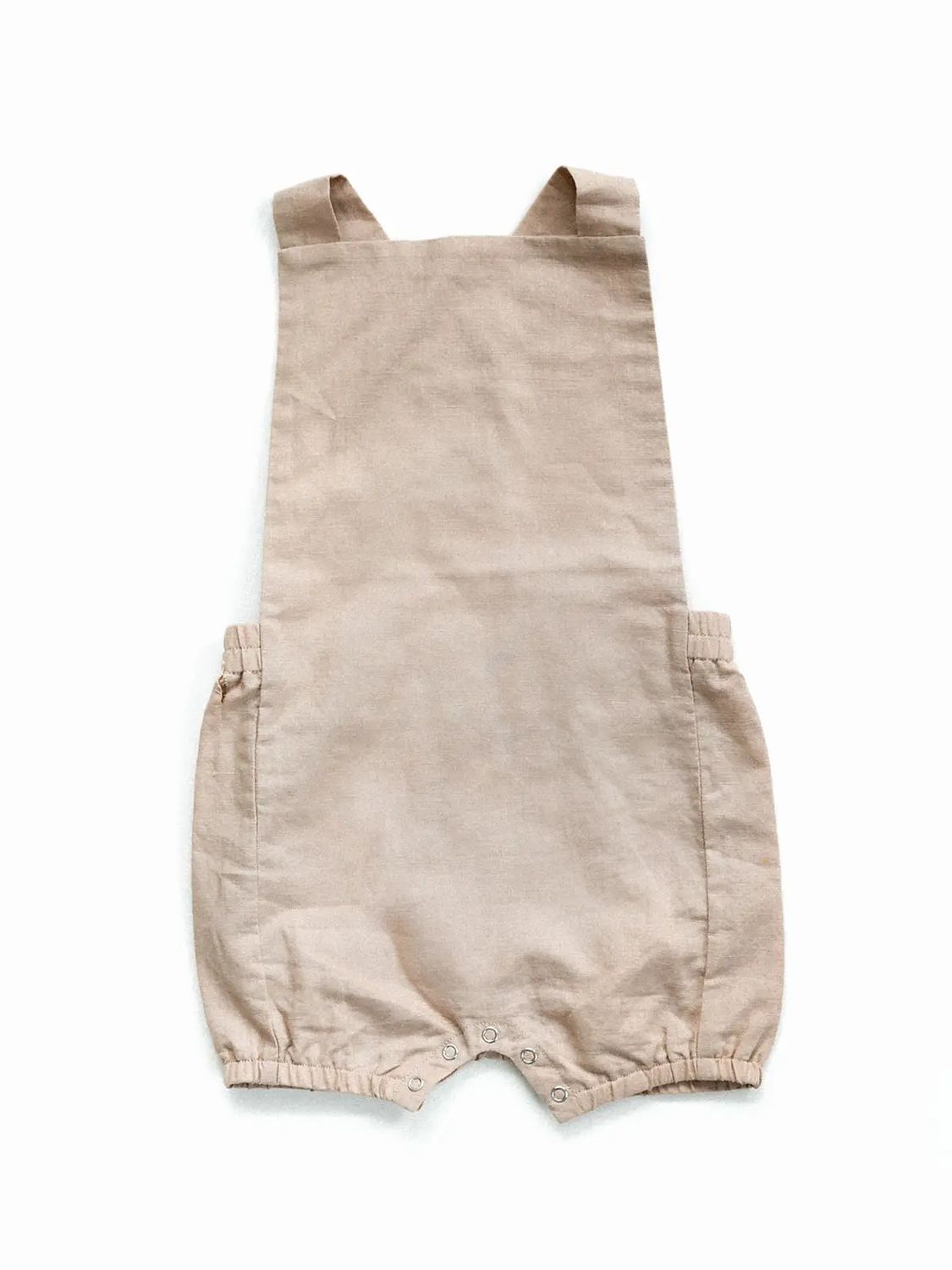 Beba bean Baby Vintage Linen Romper Grey 6-12 months