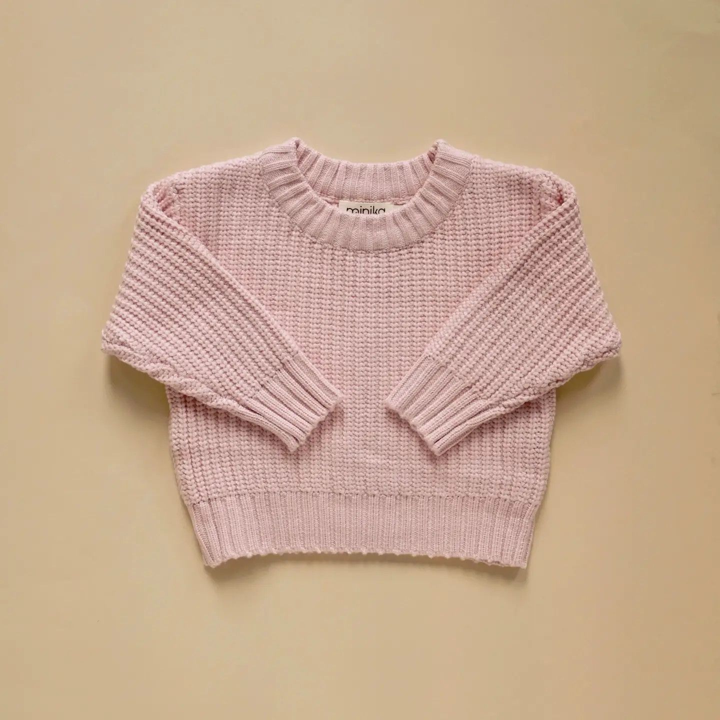Minika Knit Sweater - Blush 2-3T