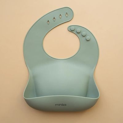 Minika Silicone Bib - Sage