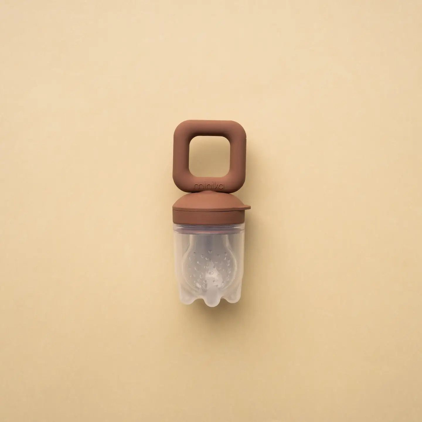 Minika Silicone Feeder Teether - Cacao