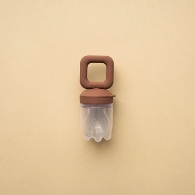 Minika Silicone Feeder Teether - Cacao