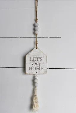 PD Home &amp; Garden Stay Home Sign with Beads