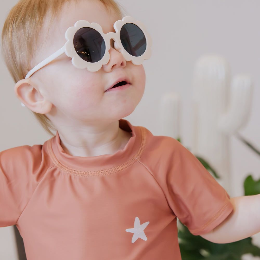 La Petite UV Swim Shirts Rust (Starfish) / 1-2 years