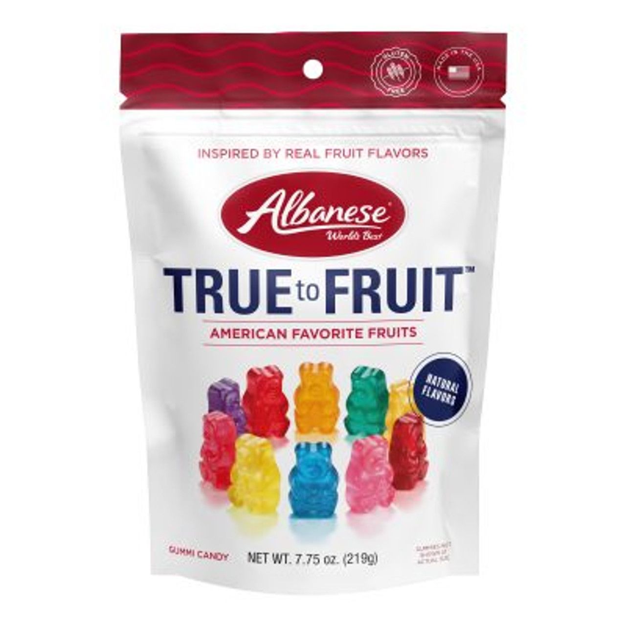 Albanese True to Fruit - American Favorite Fruits Gummi Bears 7.75oz