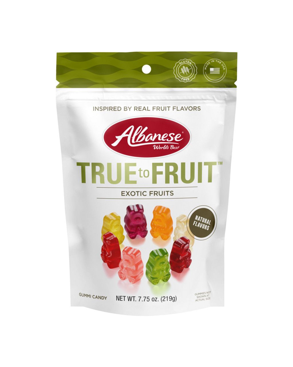 Albanese True to Fruit - Exotic Fruits Gummi Bears 7.75oz