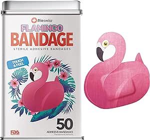 Watchitude BioSwiss Assorted Bandages 50pcs - Flamingo