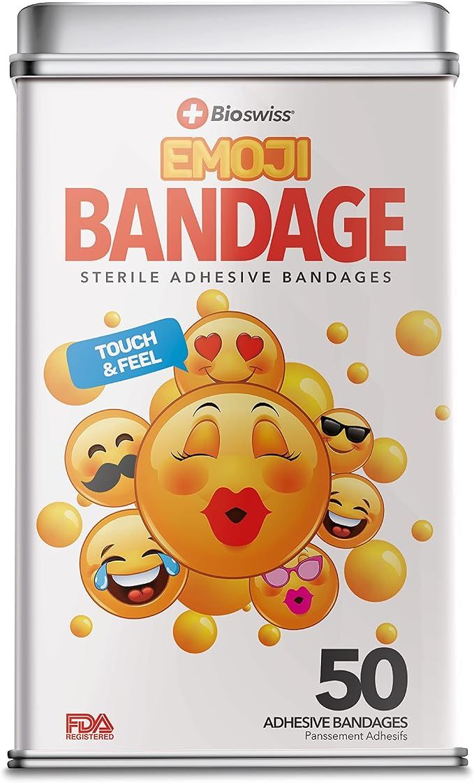 Watchitude BioSwiss Assorted Bandages 50pcs - Emoji