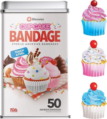 Watchitude BioSwiss Assorted Bandages 50pcs - Cupcake