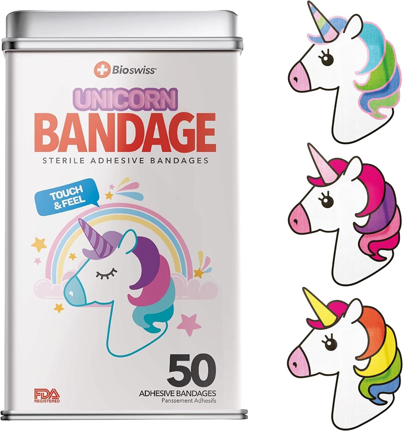 Watchitude BioSwiss Assorted Bandages 50pcs - Unicorn