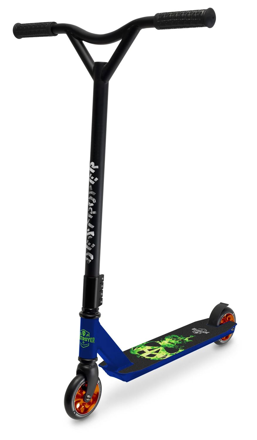 Street Surfing Scooter Destroyer Green Fire Mask