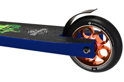 Street Surfing Scooter Destroyer Green Fire Mask