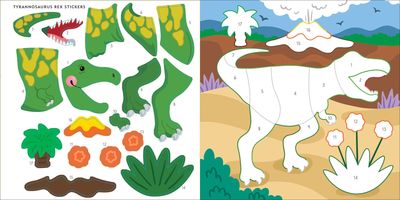 My First Color-by-Sticker - Dinosaurs