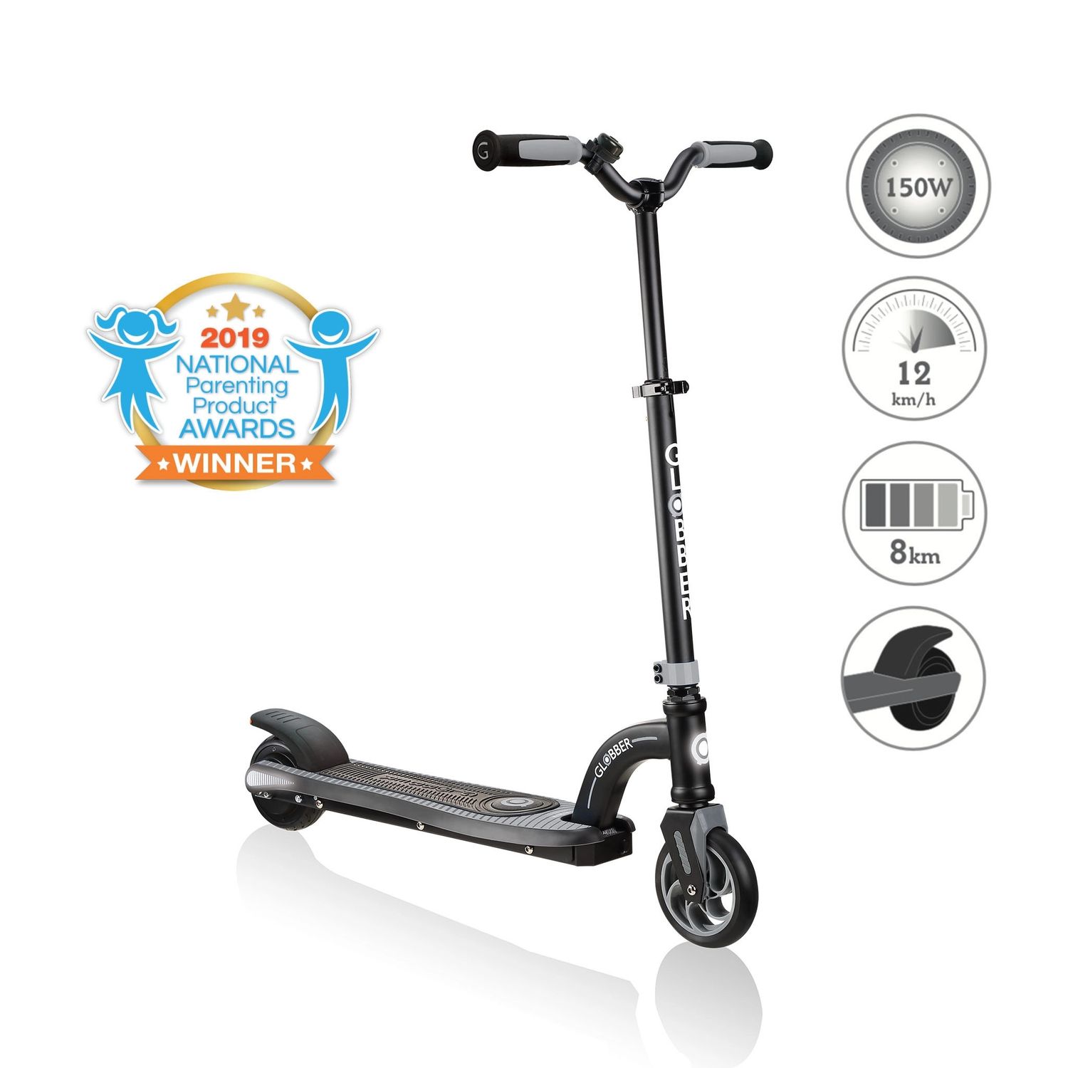 Globber One K E-Motion 10 Electric Scooter - Grey
