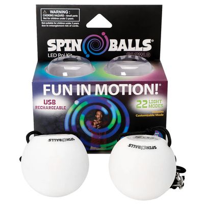 Spin-Balls GLOW.0 LED Rechargeable Poi Set