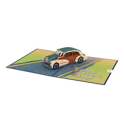 Father’S Day Classic Car Pop-Up Card