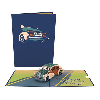 Father’S Day Classic Car Pop-Up Card