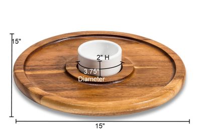 Large Chip 'n Dip with Ceramic Bowl