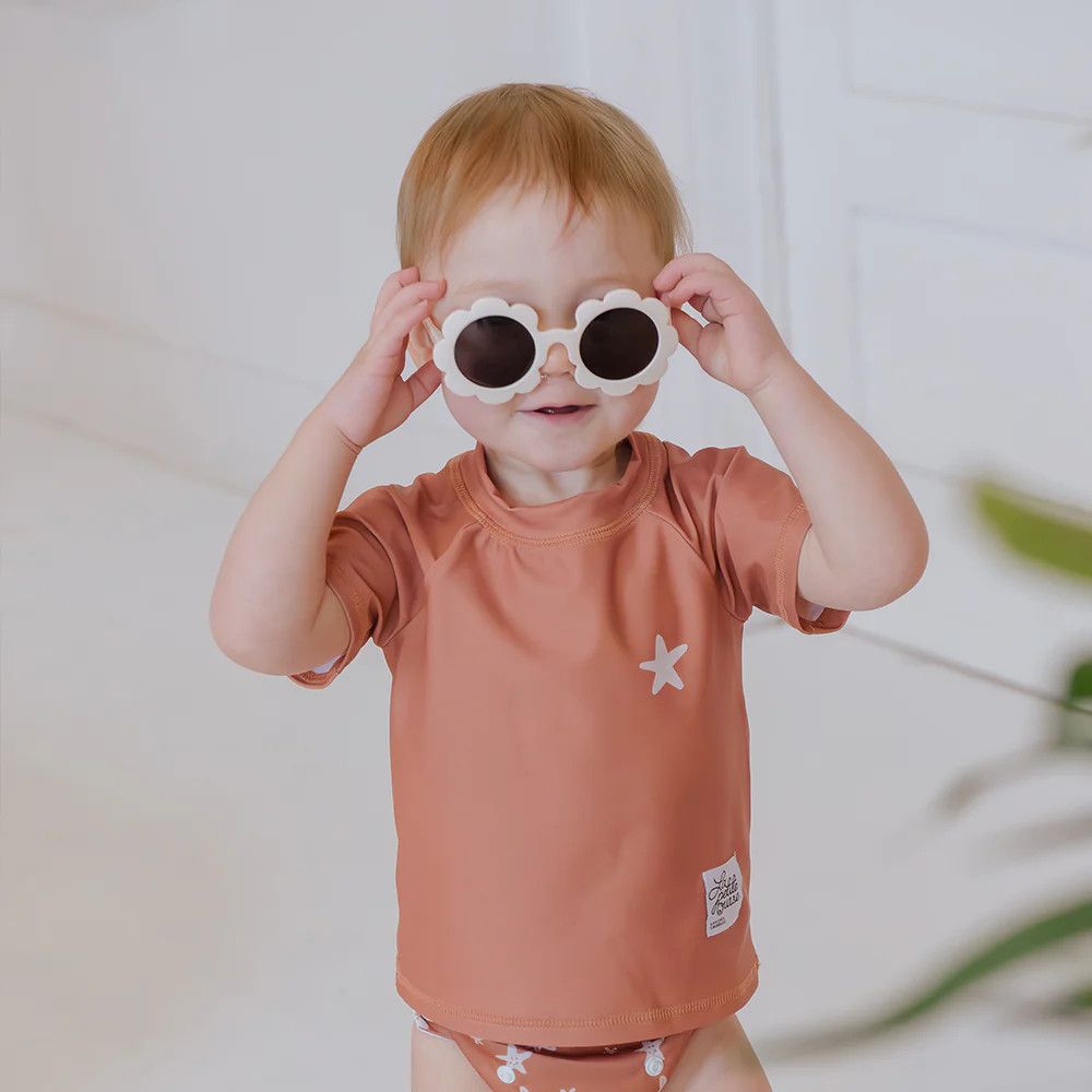 La Petite UV Swim Shirts Rust / 6 - 12 Months