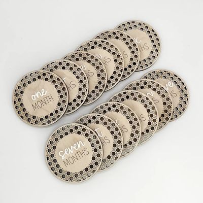 Mud &amp; Honey Baby Monthly Markers- Rattan