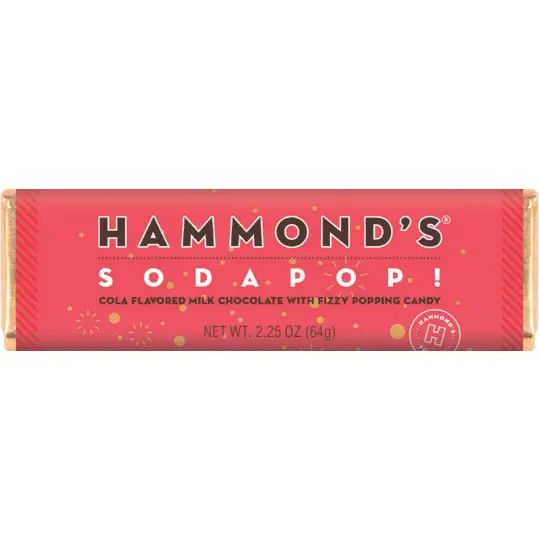 Hammond's Candies Sodapop! Milk Chocolate Bar 2.25oz